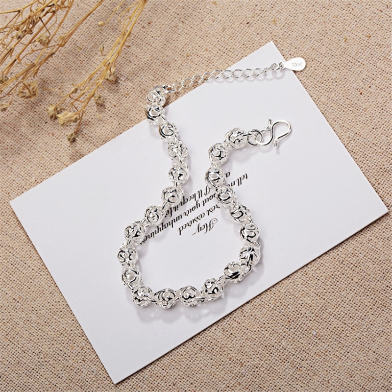 Vòng Tay Bạc Thiết Kế đơn Giản.