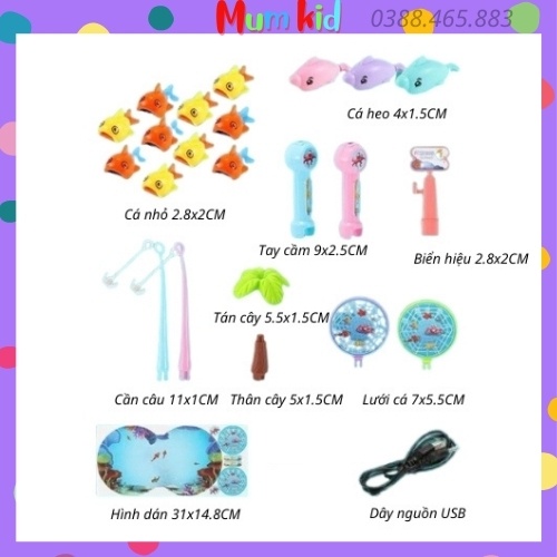 Bộ đồ chơi câu cá tháp trượt cao cấp cho bé trai và bé gái 2 3 4 5 6 7 tuổi. Trò chơi vui nhộn cho trẻ em MUMKID15