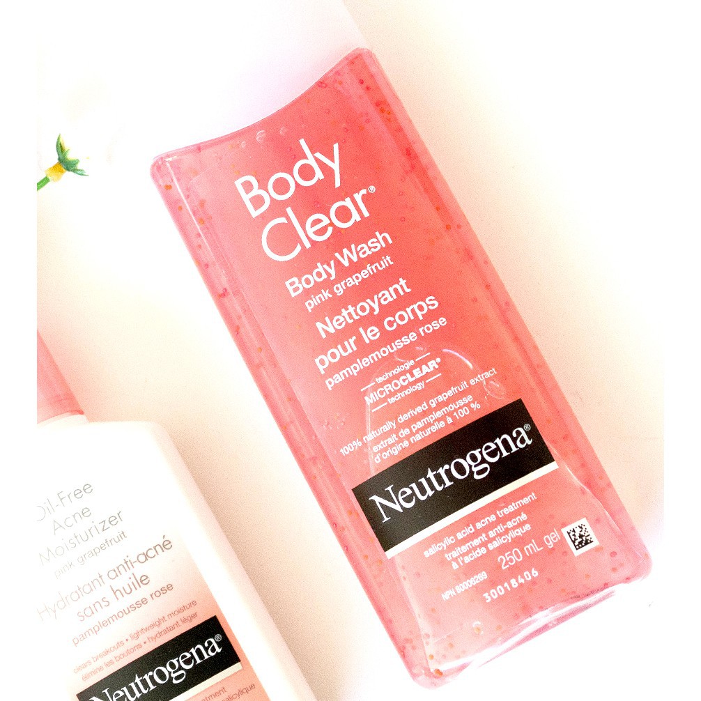 Sữa Tắm Neutrogena Clear Body Wash Pink Grapefruit (250ml)