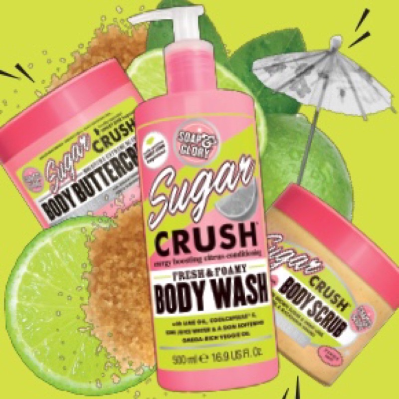 Sữa tắm/tẩy da chết Soap & Glory Sugar Crush UK