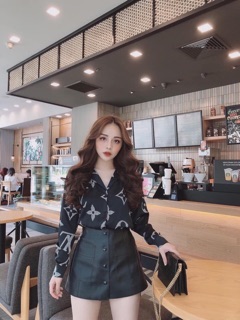Chân váy da 5 màu dành cho nữ