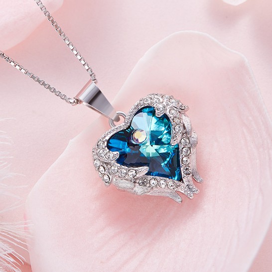 Dây chuyền thiết kế hình trái tim đôi thời trang sang trọng danh cho nữ ANTA Jewelry - ATJ3610