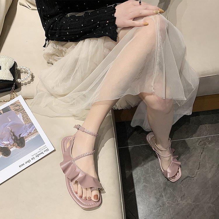 [ Mã 66CBSALE giảm 30K đơn 200K] Xăng đan Nữ Quai Ngang Đế Bằng Thời Trang | BigBuy360 - bigbuy360.vn