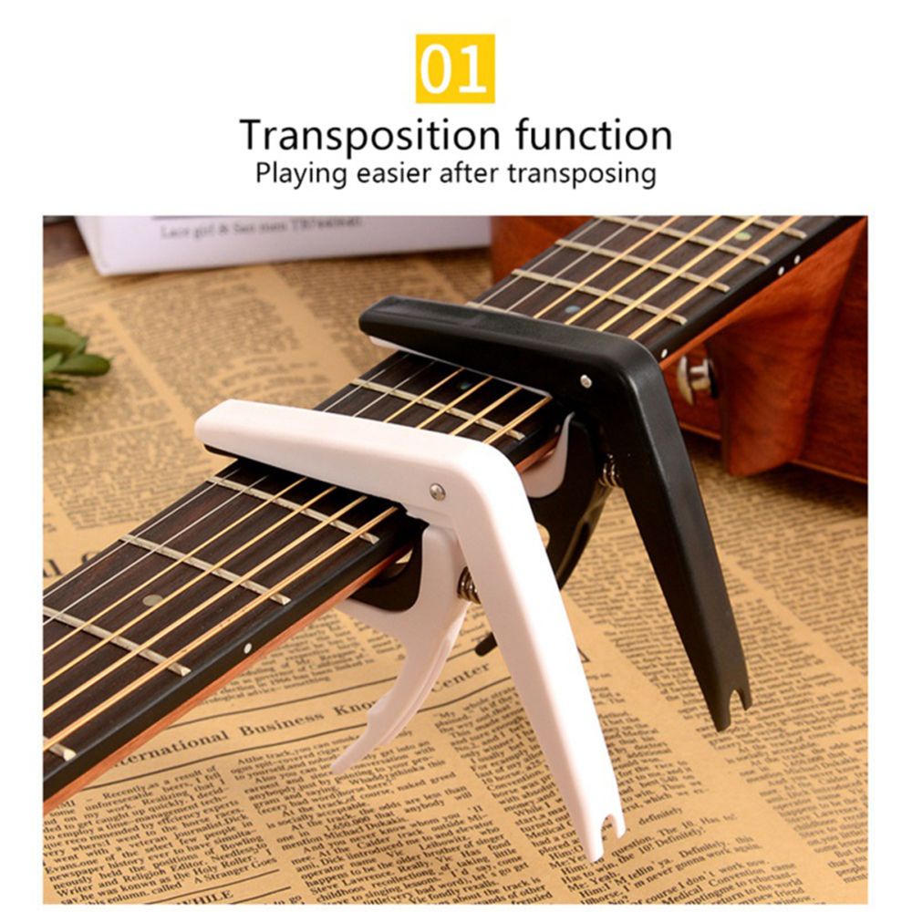 QUINTON Big Hand Grab Tuner Key Tune Clamp Guitar Capo Clip Trigger Electric Tuned Musical Transpose Metronome/Multicolor