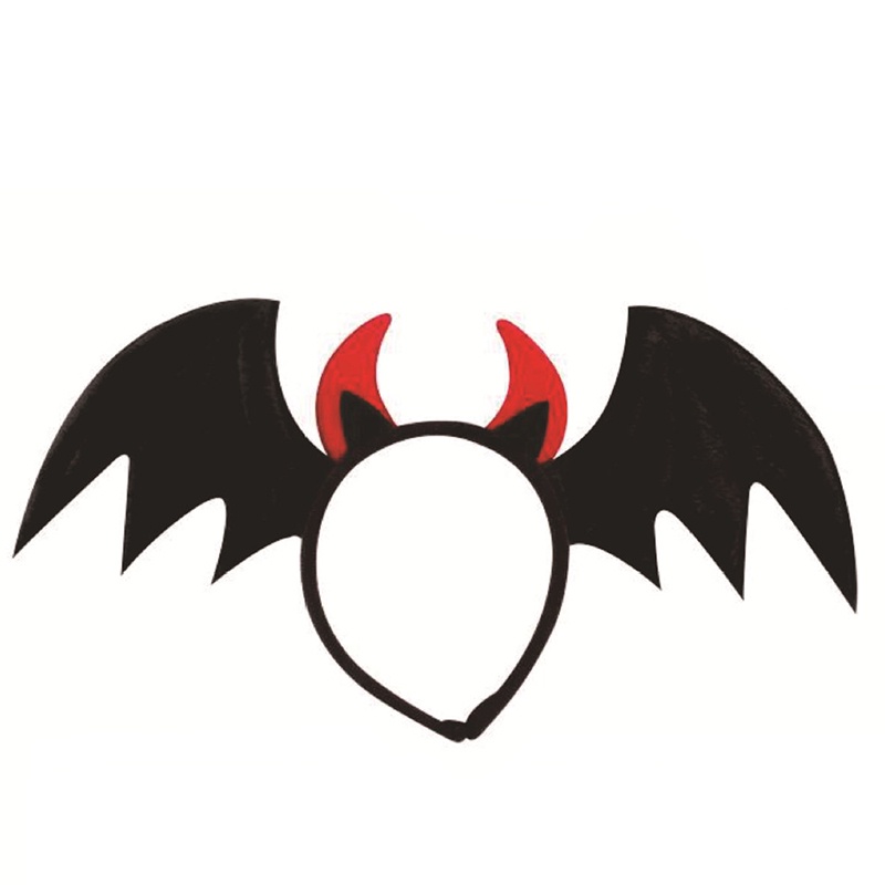 Băng đô cài tóc hình đôi cánh hoạt hình hóa trang halloween sáng tạo cho bé