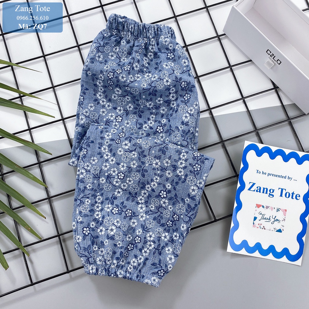 ZQ7 - Quần hoa Alibaba cho bé gái chất boil Hàn cao cấp cực xinh đáng yêu - Zang Tote