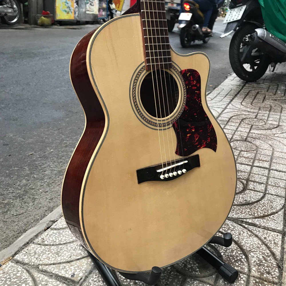 ĐÀN GUITAR ACOUSTIC GỖ HỒNG ĐÀO NGUYÊN TẤM CÓ TY SVA3