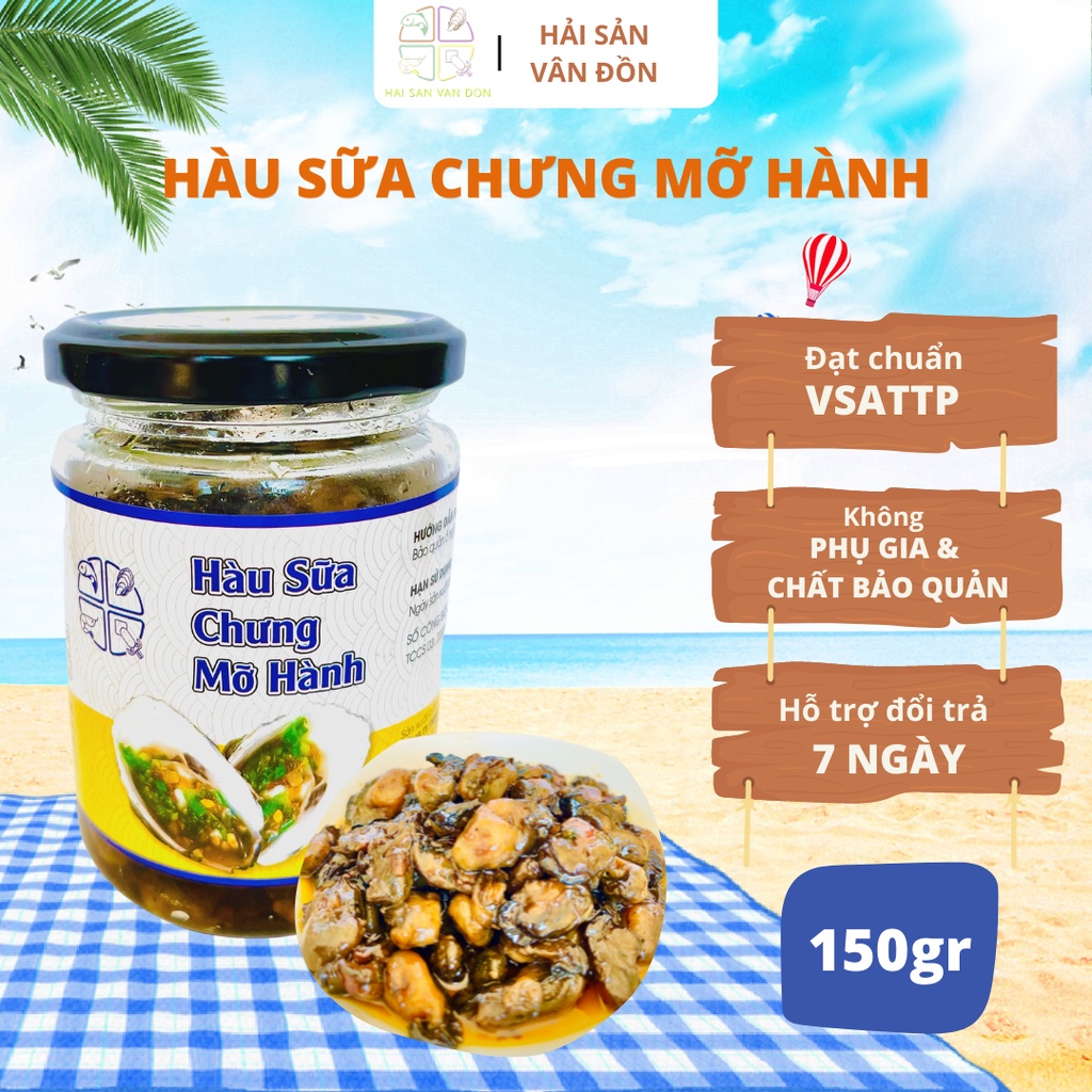 Hàu Sữa Chưng Mỡ Hành ĐẬM ĐÀ HƯƠNG VỊ BIỂN Làm Từ Hàu Sữa Tươi Ngon Chất Lượng Tặng Cá Chỉ Vàng, Cá Bò