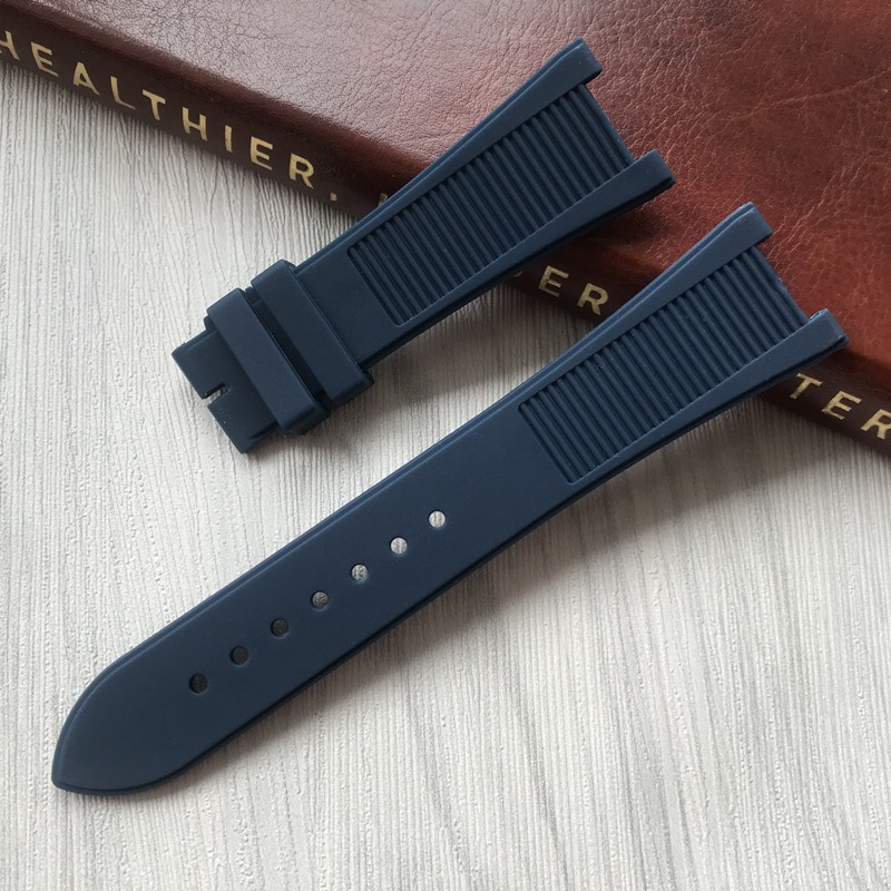 Vòng Tay Bằng Silicon Pp Có Rãnh Cho Đồng Hồ Thông Minh Patek 5711 5712G Nautilus 24mm