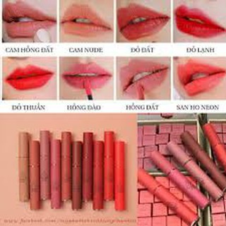[ CHÍNH HÃNG 100%- CÓ SẴN ] SON KEM LÌ 3CE SOFT LIP LACQUER MÀU NULL SET, ORDINARY RED