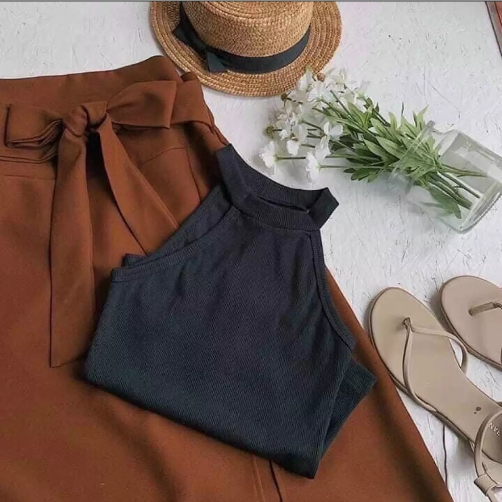 Set Áo Yếm Đen Chân Váy Dài Thời Trang Cao Cấp Sang Trọng DN0032 || TPHCM