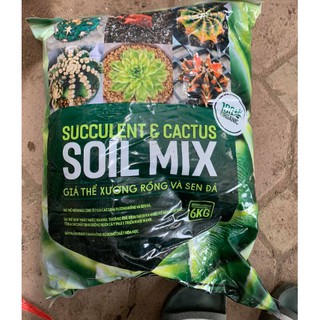 6 kg Đất trồng Giá thể xương rồng và sen đá Soil mix ( túi 6kg )