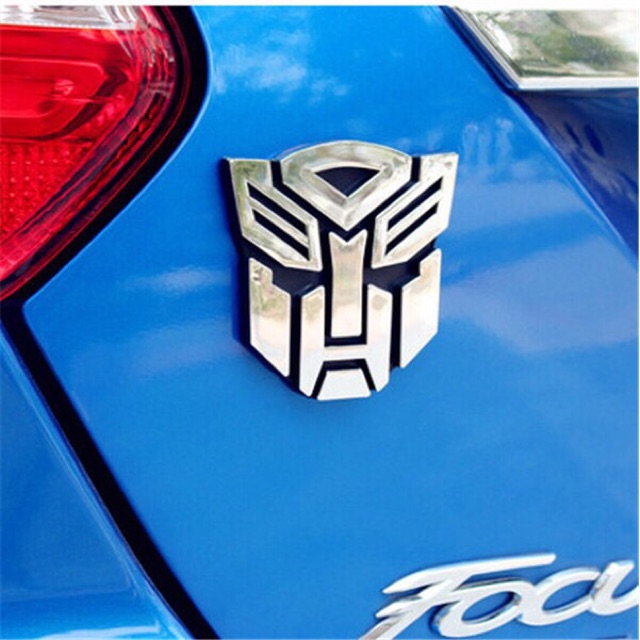 Miếng Dán Trang Trí Xe Hơi Hình Logo Autobot 3DLogo