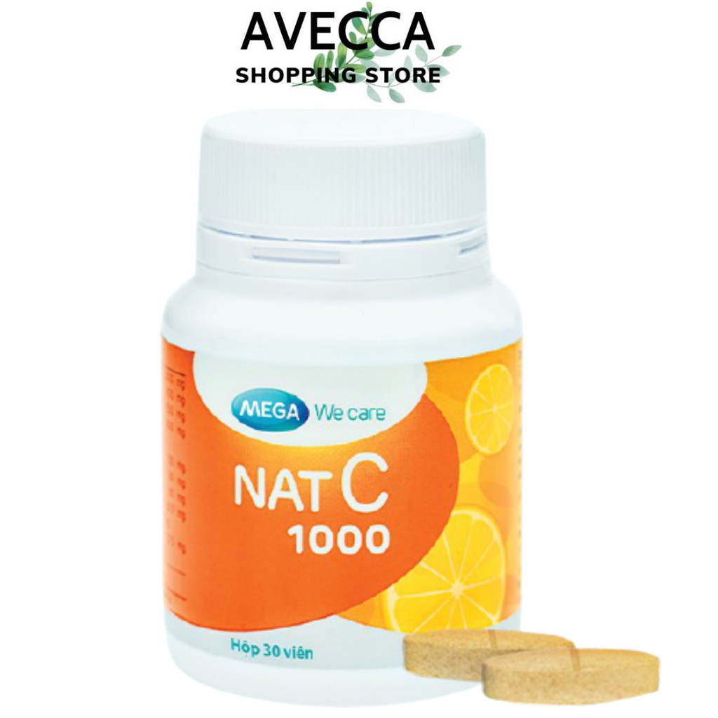 Viên Uống  Vitamin C NAT C 1000,Tăng cường  sức đề kháng ,chống oxy-hóa cơ thể.