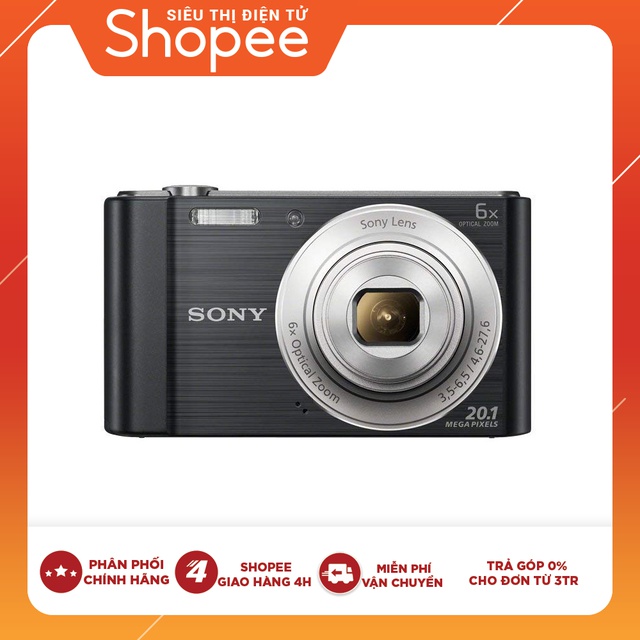 Máy ảnh kỹ thuật số Sony Cyber-Shot DSC-W810 (Đen) - Hãng phân phối chính thức