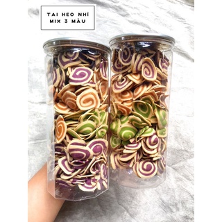 BÁNH TAI HEO NHÍ TRUNG HIẾU VỊ TRUYỀN THỐNG MIX VỊ TRÀ XANH