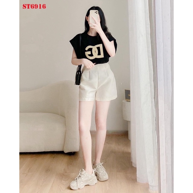 Set áo thun DG + quần short trắng
