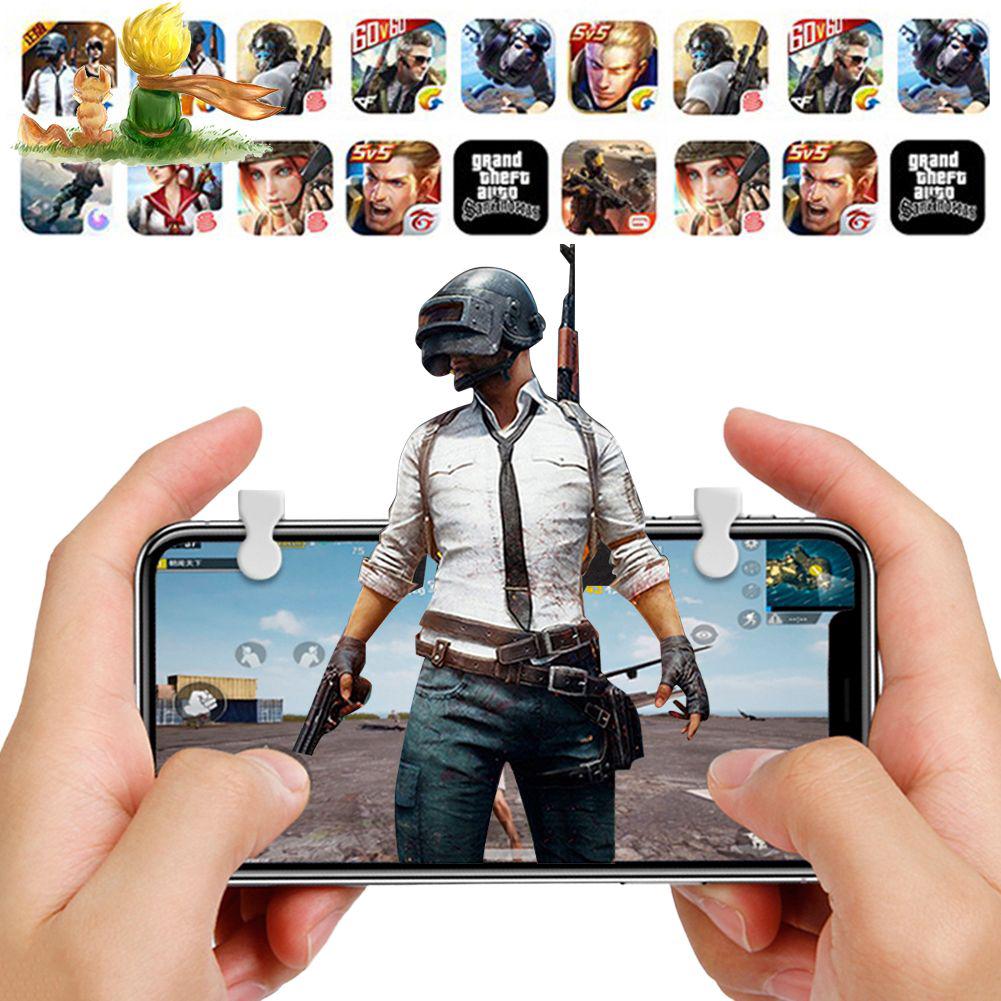 Cặp nút bấm trái + phải hỗ trợ chơi game PUBG trên điện thoại thông minh