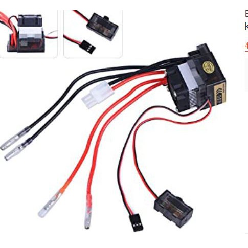 Bộ điều tốc chổi than đôi ESC 320A cho đồ chơi mô hình RC ô tô tàu cano điều khiển từ xa pin NiMH/NiCd 6-12S, LiPo 2s