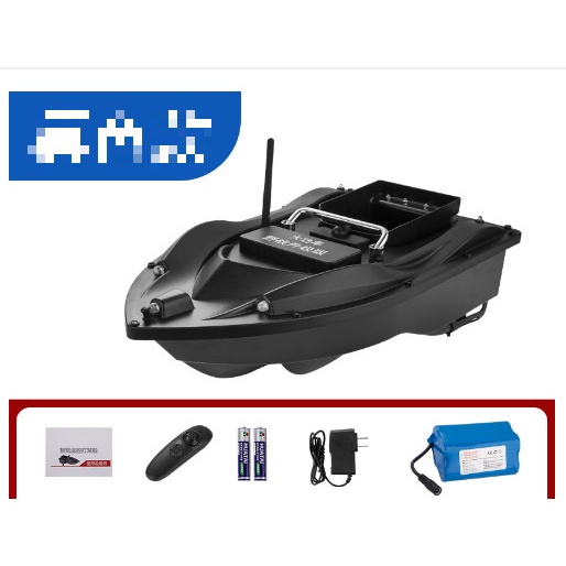 Thuyền thả thính 1 ben điều khiển tầm xa 500 mét, tàu xả, ném mồi câu 1 ben dùng pin 1 tuần dung lượng cao 18000mAh