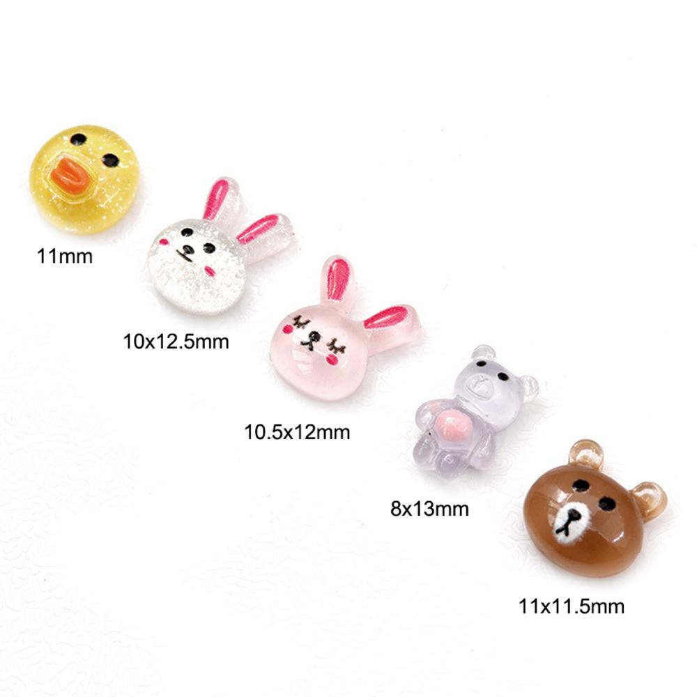 Phụ Kiện Trang Trí Móng Tay 3D Hình Động Vật Hoạt Hình Xinh Xắn