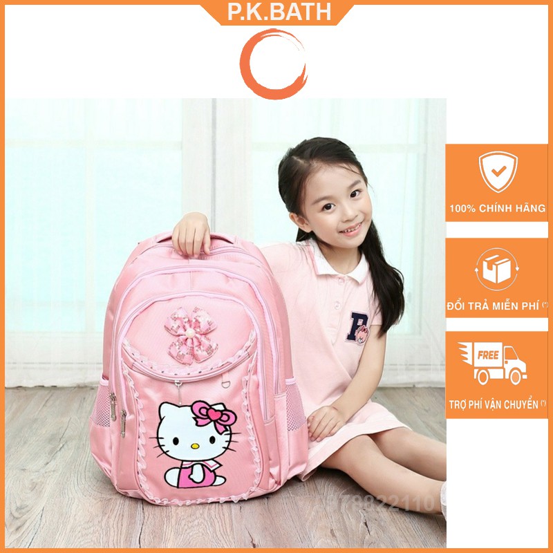 BaLo Đi Học Hình Hellokitty Vô Cùng Dễ Thương, Cặp sách cho bé học tiểu học- HLHong
