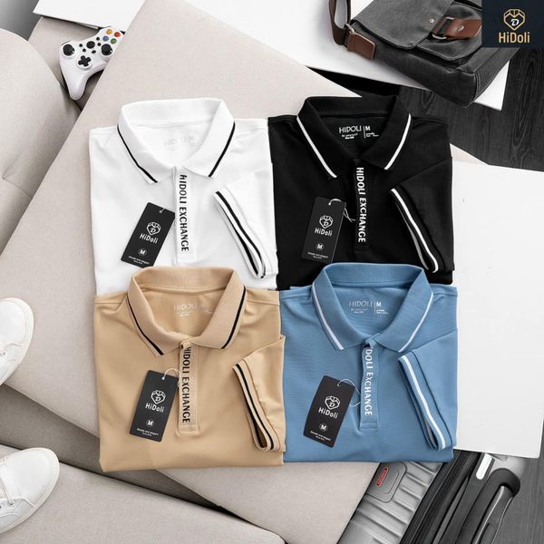 Áo polo nam thun cá sấu cổ bẻ Hidoli Exchange thiết kế trẻ trung sang trọng