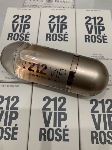 Nước hoa nữ tester 212 vip rose edp 80ml (hộp tetster như hình, tặng 1 vials)