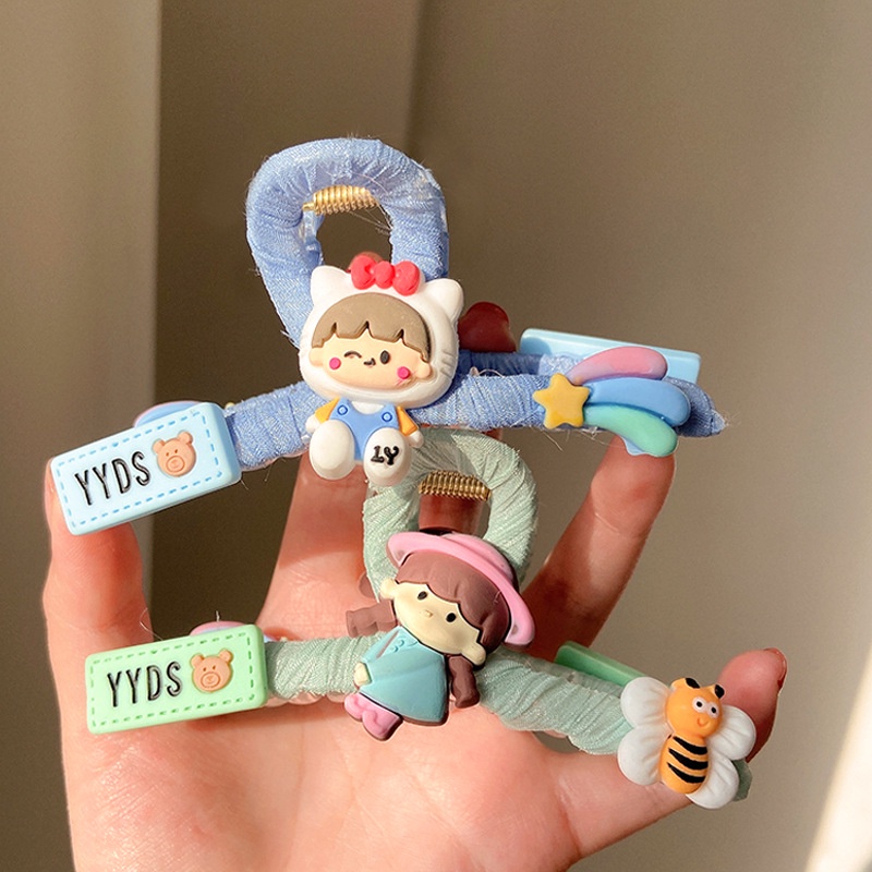 Kẹp Tóc Vải Hình Cá Mập Hoạt Hình Dễ Thương
