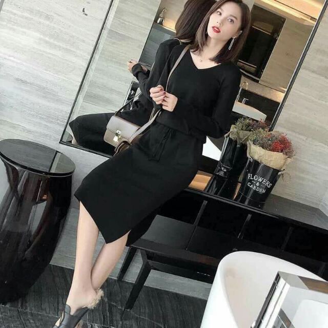 Váy len quảng châu cao cấp