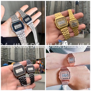 Đồng hồ nam, nữ WR unisex dây thép kiểu dáng thể thao cho tuổi teen