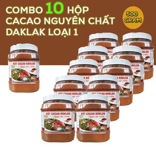 Combo 10 hộp 5kg Cacao nguyên chấtDAKLAK