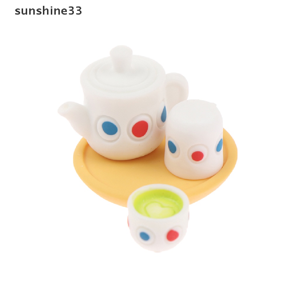 Bộ 4 Ấm Trà Đồ Chơi Búp Bê Cỡ 1 / 12