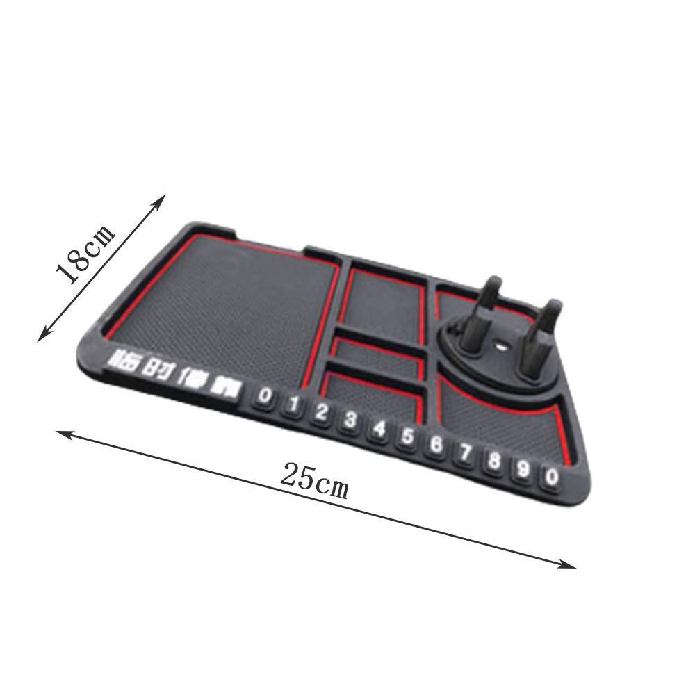 MAYSHOW Giá Đỡ Điện Thoại / Biển Số Xe Hơi Tạm Thời Bằng PVC Chống Trượt Đa Năng