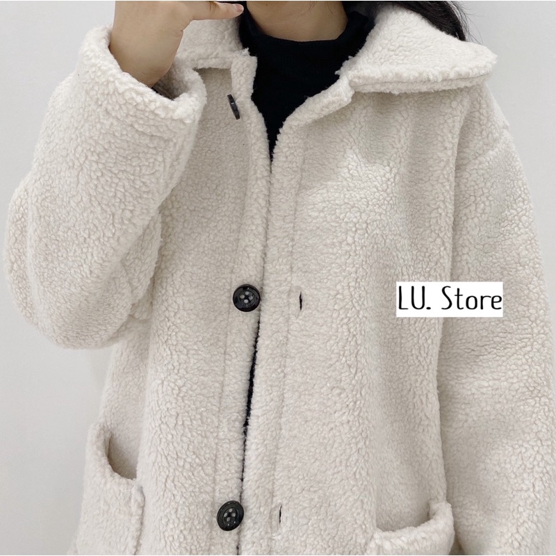 Set áo Khoác Lông cừu - Váy thun tăm dài Freesize Hàng Quảng Châu ,ẢNH THẬT LU CHỤP _ HÀNG CÓ SẴN