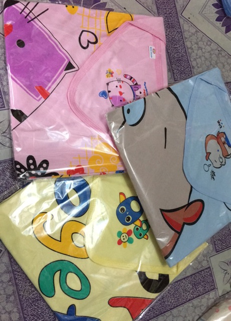 Chăn ủ có mũ - 100% cotton loại đẹp