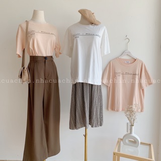Áo thun trắng basic
