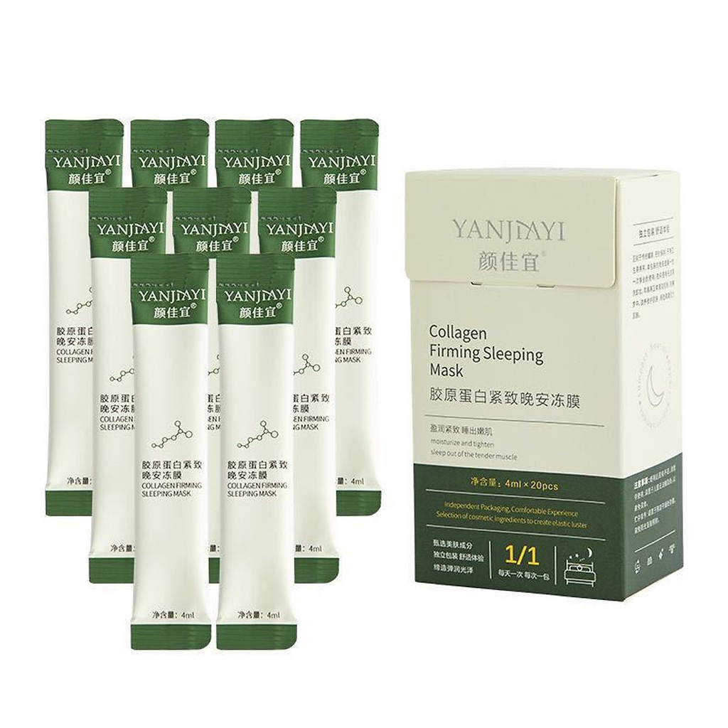 1 gói Mặt nạ ngủ thạch Collagen YANJIAYI giúp nâng cơ mặt