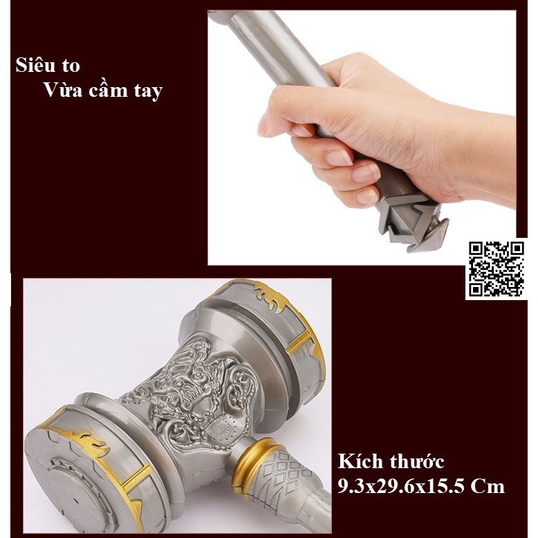 1648 Mô hình búa hạo thiên chuỳ Loại lớn 30Cm Đường Tam Thiếu Phế Vũ Hồn Đấu La Đại Lục