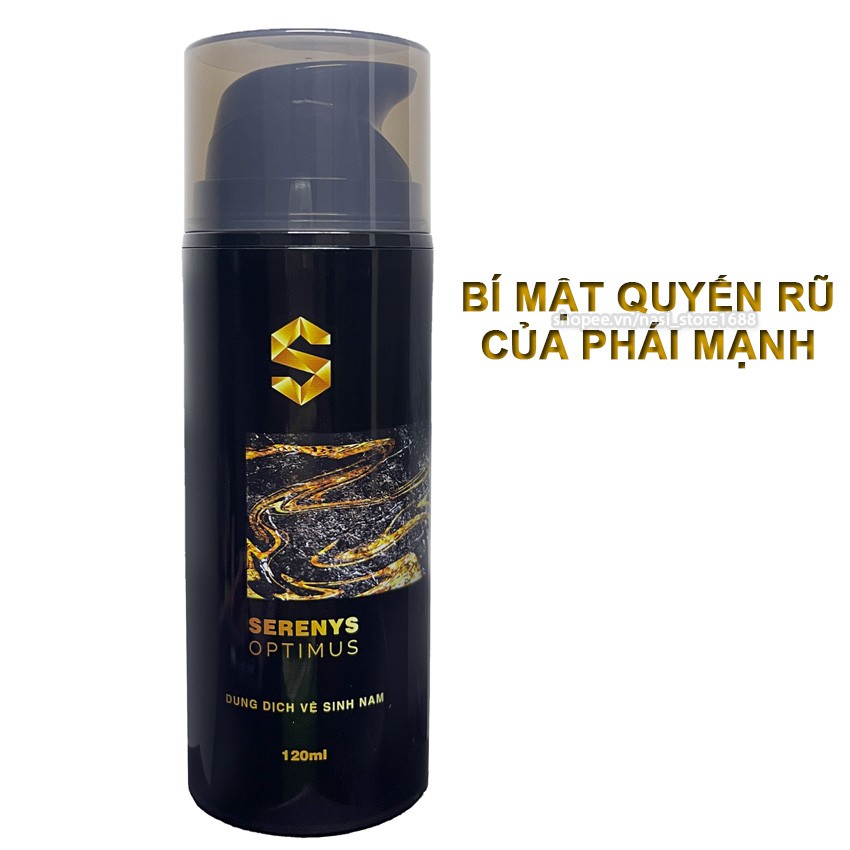 Dung dịch vệ sinh nam cao cấp Serenys Optimus 120ml giúp khử mùi hôi, làm sạch vùng kín, hương thơm nam tính suốt 24h