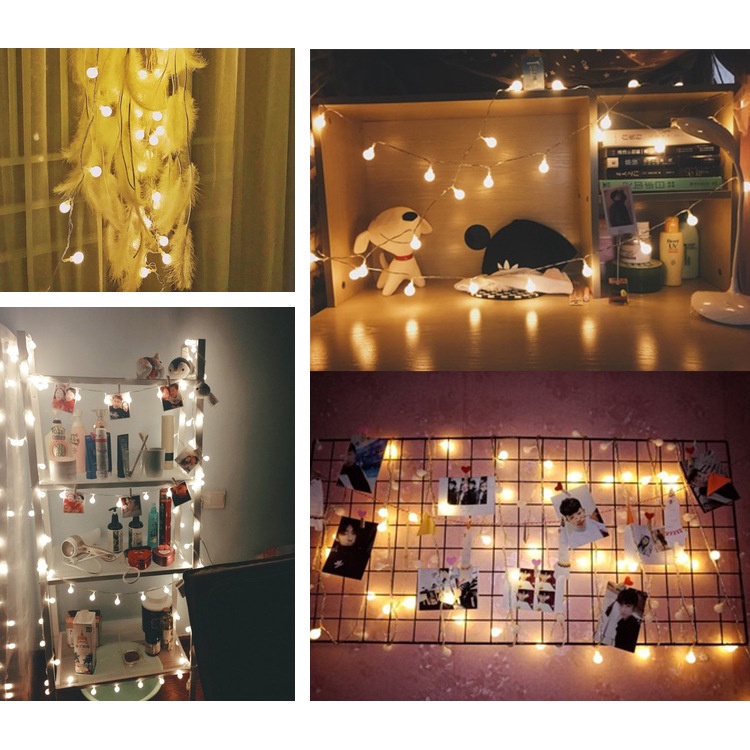 Đèn dây bóng tròn decor sân vườn nhà cửa, quán trà, caffe