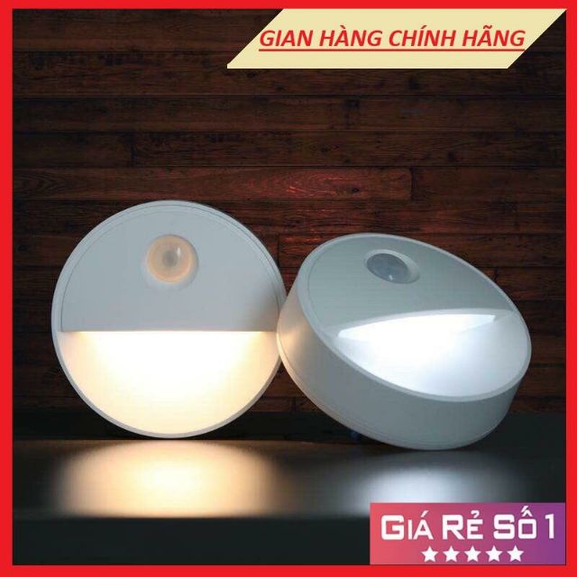 Đèn LED Cảm Biến Chuyển Động Thông Minh, đèn cảm ứng hồng ngoại chạy bằng pin tiểu. Tự động sáng khi có chuyển động gần