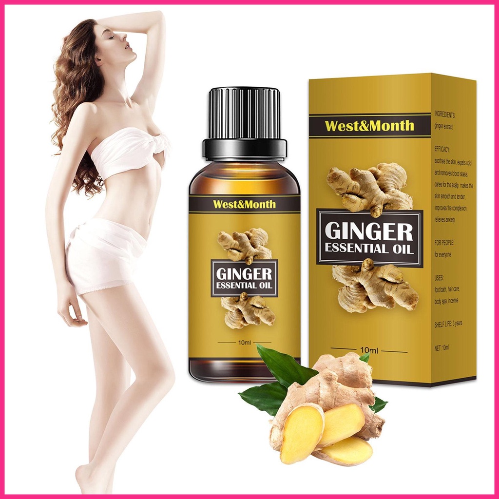 Tinh Dầu Gừng Dùng Làm Giảm Mỡ Bụng