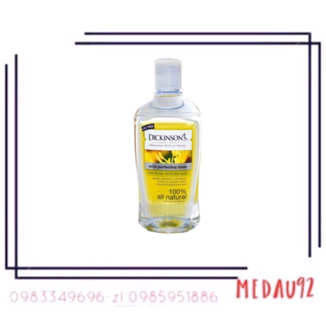 Nước Hoa hồng Dickinson Original Witch Hazel 473ml