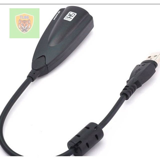 Dây Cáp Chuyển Đổi USB Sound Cao Cấp 5Hv2 7.1  Chia Mic Và Loa Từ Cổng USB .