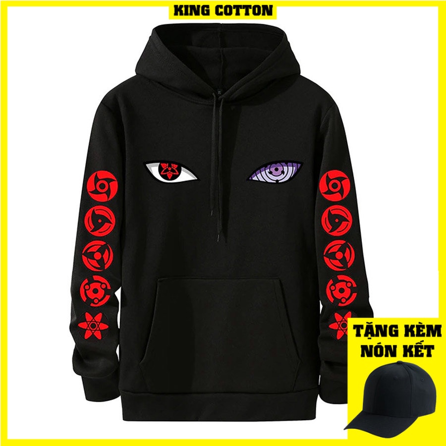 Áo Hoodie Nam Nữ Naruto Pro, Vải Nỉ Ngoại Dầy Dặn