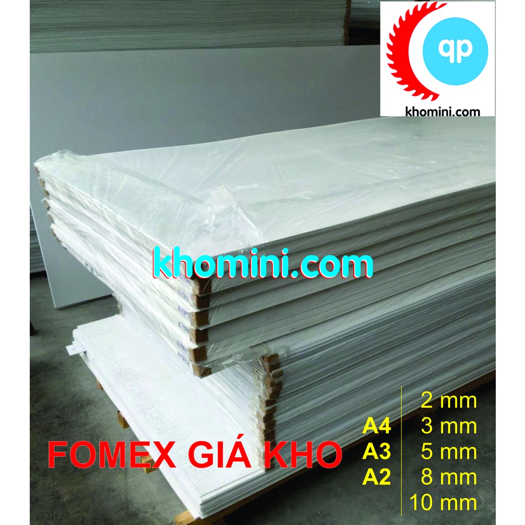 Tấm Fomex A2 - PVC Foam - 40x60cm, Dày - 2, 3, 5, 8, 10mm - Bìa làm Nội thất, mô hình Hanmade, Kiến trúc, Tàu thuyền