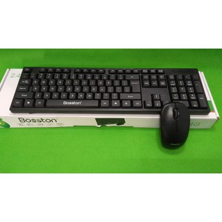 Combo phím chuột không dây Bosston WS-100 thích hợp cho nhu cầu cơ bản như học tập, làm việc văn phòng ZP11432 Vn