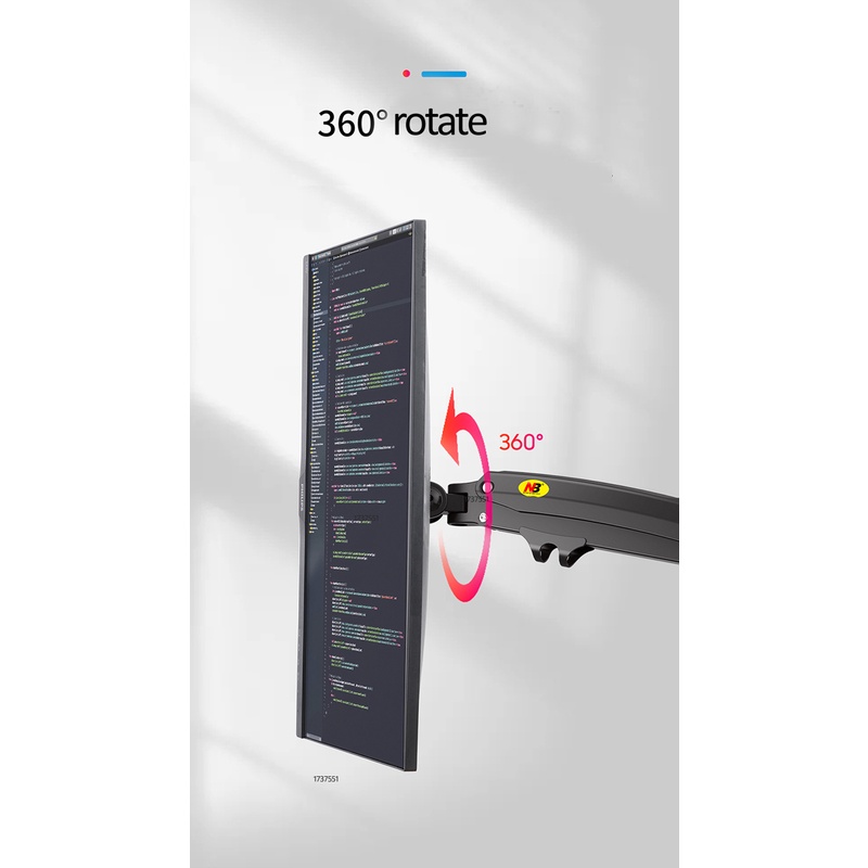 Giá Treo Màn Hình Máy Tính NB - H100 [ Dùng Cho Màn Hình Từ 17" - 35" ] - [ Hàng Chính Hãng ] di chuyển 360 độ | BigBuy360 - bigbuy360.vn