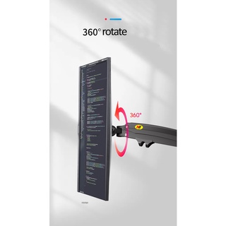 Giá Treo Màn Hình Máy Tính NB - H100 [ Dùng Cho Màn Hình Từ 17" - 35" ] - [ Hàng Chính Hãng ] di chuyển 360 độ